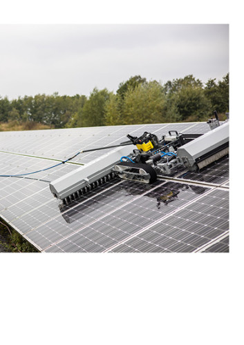 hyCLEANER solarROBOT pro Set Versatzanordnung für Bürstensystem